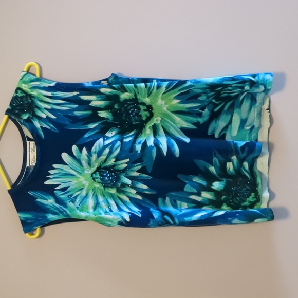 DIANE GILMAN Jean JACKET Style & Matching Tank Top - M - Picture 6 of 10